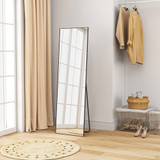 Podno ogledalo za cijelu figuru 161,5 × 50 cm, crno