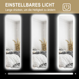 LED ogledalo u punoj visini 40 × 150 cm, bez okvira, prozirno