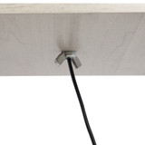 Stojeća lampa s 3 police 26 × 26 × 160 cm, crna, bijela i zlatna