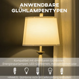 Set od 3 lampe: podna i 2 stolne, sjenila od tkanine, srebrena i bijela