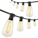 Svjetleća girlanda s 50 LED sijalica, zaštita IP44, crna