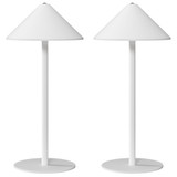 Stolna LED lampa na punjenje s dodirnim prekidačem, bijela