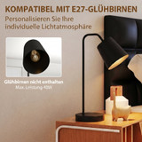 Set od 2 stone lampe s USB-A i USB-C priključkom, crne