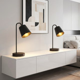 Set od 2 stone lampe s USB-A i USB-C priključkom, crne