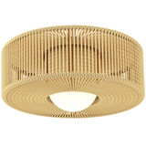 Plafonska lampa boho s abažurom od konopca Ø 30 × 16 cm, svijetlosmeđa