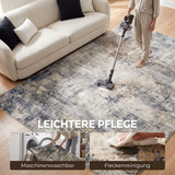 Perivi tepih s apstraktnim uzorkom 200 × 140 cm, siva