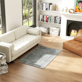Perivi tepih s prugama 150 × 80 cm, tamnosivi