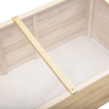Mali plastenik od jelovine s polikarbonatom 100 × 50 × 35 cm, prirodna boja