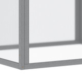 Mini plastenik s krovom na otvaranje 90 × 80 × 58 cm, svijetlosiva