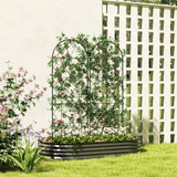 Rešetka za penjačice, set od 2 komada, 50 × 150 cm, crna