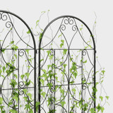Rešetka za penjačice, set od 2 komada, 50 × 150 cm, crna