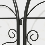 Set od 2 metalne rešetke za penjačice s motivom ptica 50 × 120 cm, crne