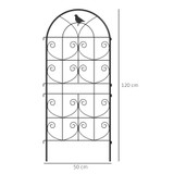 Set od 2 rešetke za penjačice s motivom ptica 50 × 120 cm, crna