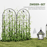 Set od 2 rešetke za penjačice s motivom ptica 50 × 120 cm, crna