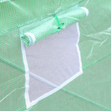 Plastenik 450 × 300 × 200 cm s folijom i vratima na rajsfešlus, zeleni