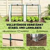 Plastenik s 2 vrata na patent zatvarač 180 × 90 × 90 cm, prozirni