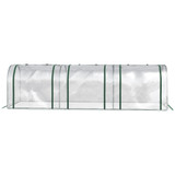 Plastenik s 3 vrata na patent 295 × 100 × 80 cm, prozirni