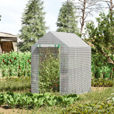 Plastenik prohodni s 4 police 120 × 186 × 190 cm, bijelo-zeleni