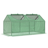 Plastenik s prozorom od PE folije 120 × 60 × 60 cm, zeleni
