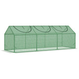 Plastenik s prozorima koji se motaju 180 × 60 × 60 cm, tamnozeleni