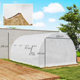 Zamjenska folija za tunelski plastenik 400 × 300 × 200 cm, bijela