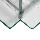 Plastenik s 5 polica i roletna vratima 69 × 49 × 193 cm, prozirni