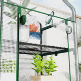 Plastenik s 5 polica 69 × 49 × 193 cm, bijeli