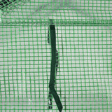 Plastenik s folijom i 8 polica 143 × 138 × 190 cm, zeleni