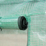Plastenik s 6 prozora koji se motaju 295 × 200 × 200 cm, zeleni