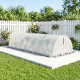 Mini plastenik tunelski s 4 mrežasta prozora 200 × 80 × 45 cm, bijeli