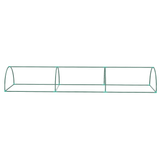 Plastenik tunelski s folijom i 4 mrežasta prozora 300 × 80 × 45 cm, zeleni