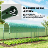 Plastenik za paradajz s lučnim krovom 400 × 120 × 170 cm, zeleni