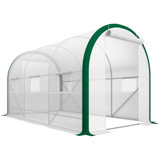 Tunelski plastenik s mrežastim prozorima 358 × 210 × 210 cm, bijeli