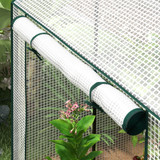 Plastenik s dvije prostorije 100 × 80 × 150 cm, bijeli i zeleni