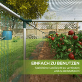 Zaštitna mreža za biljke s patent zatvaračem 125 × 125 × 62,5 cm, zelena
