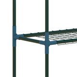 Set od 2 police za biljke s 4 nivoa 70 × 27 × 110 cm, zelena