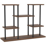 Polica za cvijeće s 4 nivoa 80 × 24 × 61,5 cm, crna