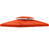 Zamjenski krov za paviljon 3 × 4 m, poliester, rđastocrvena
