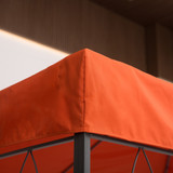 Zamjenski krov za paviljon 3 × 4 m, poliester, rđastocrvena
