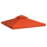 Zamjenski krov za paviljon 3 × 3 m, vodootporan, rđasto crvena