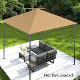 Zamjenski krov za paviljon 300 × 300 cm, bež