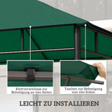 Rezervni krov za paviljon 300 × 300 cm, zelena