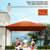 Rezervni krov za paviljon 300 × 300 cm, narandžasti