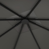 Zamjenski krov za paviljon 3 × 3 m, vodootporan, siva