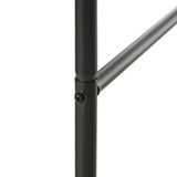 Vrtni luk za penjačice 140 × 40 × 240 cm, crni
