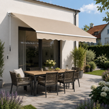 Tenda na zglobne krakove 450 × 300 cm s ručnom kurbom, bež