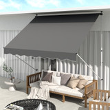 Tenda s teleskopskim stubovima i kurbom 300 × 150 × 170–280 cm, siva