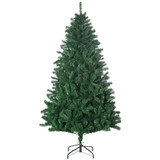 Vještačka novogodišnja jelka s 1000 vrhova i metalnim postoljem, zelena