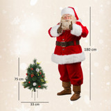 Set od 2 mini novogodišnje jelke s LED lampicama, zelene