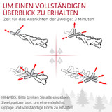 Set od 2 novogodišnje jelke s LED osvjetljenjem, na baterije, zelena/bijela